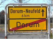 Ortschild Dorum